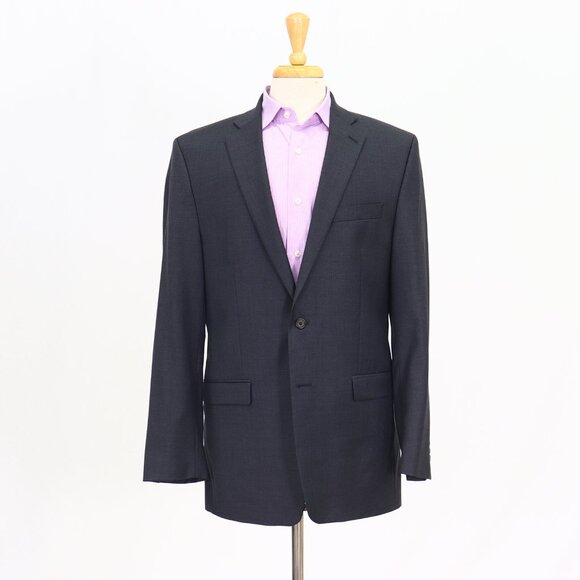 Ralph Lauren 42L Gray Blazer Sport Coat Jacket 2-Button Solid T485